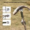 Outdoor Stainless Steel Multi-function Fork Spoon Tableware Combination Bottle Opener Fish Harpoon Camping Survival Equipment