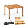 Folding Outdoor Camping Table with Carrying Bag for Picnics and Party