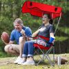 Foldable Beach Canopy Chair Sun Protection Camping Lawn Canopy Chair 330LBS Load Folding Seat